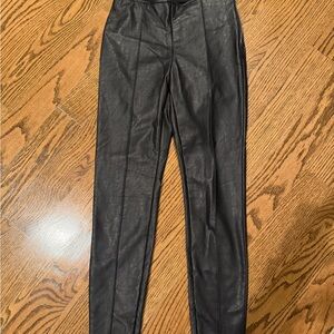 A/X Armani Exchange Black faux leather pants